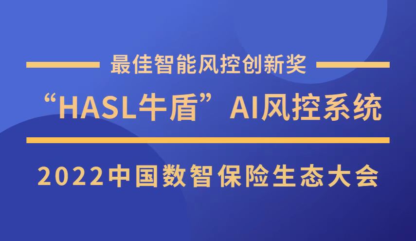 “HASL牛盾”AI风控系统荣获“最佳智能风控创新奖”